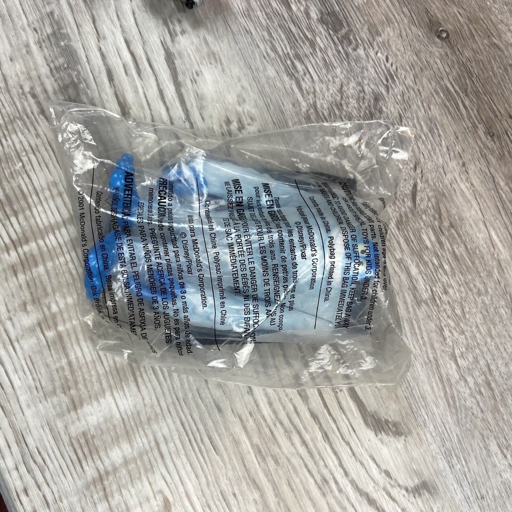 VTG McDonalds‎ 2001 Disney Pixar Monsters Inc Sully Yeti Happy Meal 5" NEW